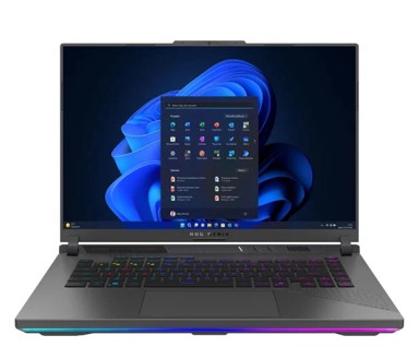 ASUS Laptop ROG Strix G16 / AMD Ryzen 9 9955HX3D, 16", 2560 x 1600, 16 GB RAM, 1 TB SSD, Windows 11 Home, crna
